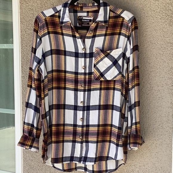 Express Flannel Plaid Top - Picture 10 of 10
